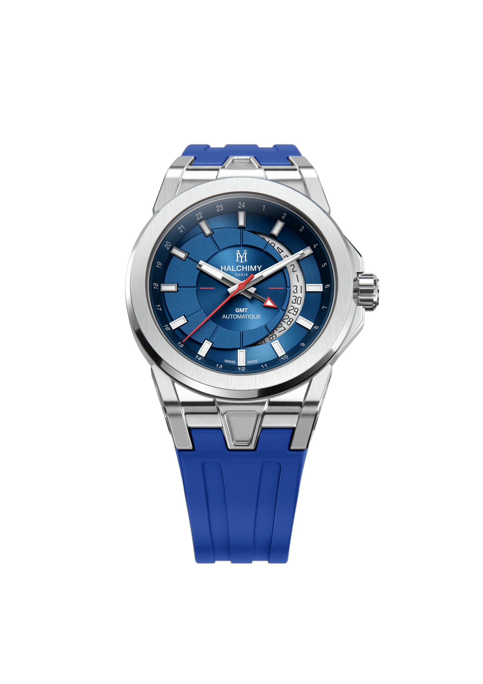 Halchimy Intuition blue dial – Royal Blue Rubber, photo 1 of 1