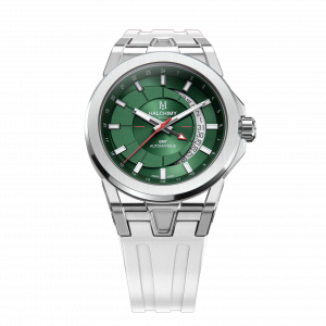 Intuition green dial - White Rubber