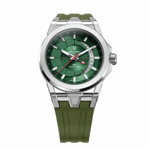 Intuition green dial - Green Rubber