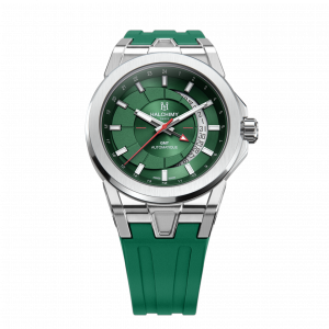 Intuition green dial - Green Emrald Rubber