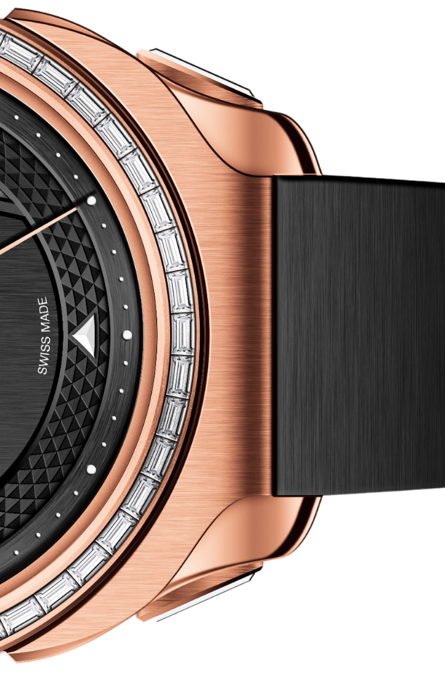 titan royal black rose gold